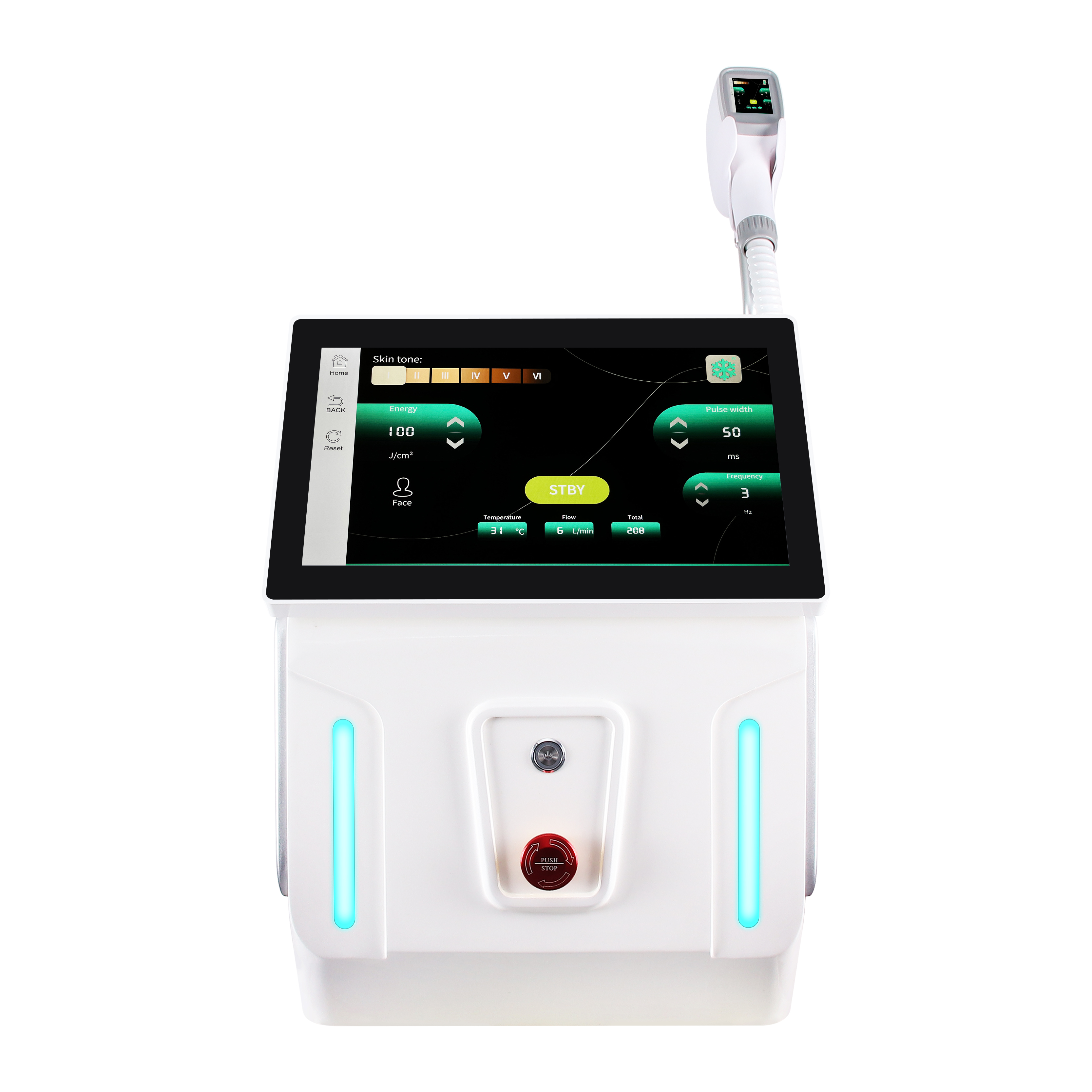 Desktop Ice 808nm Diode Laser Hair Removal Salon Beauty Equipment Men's and Women's IPL Laser Hair Removal Machine