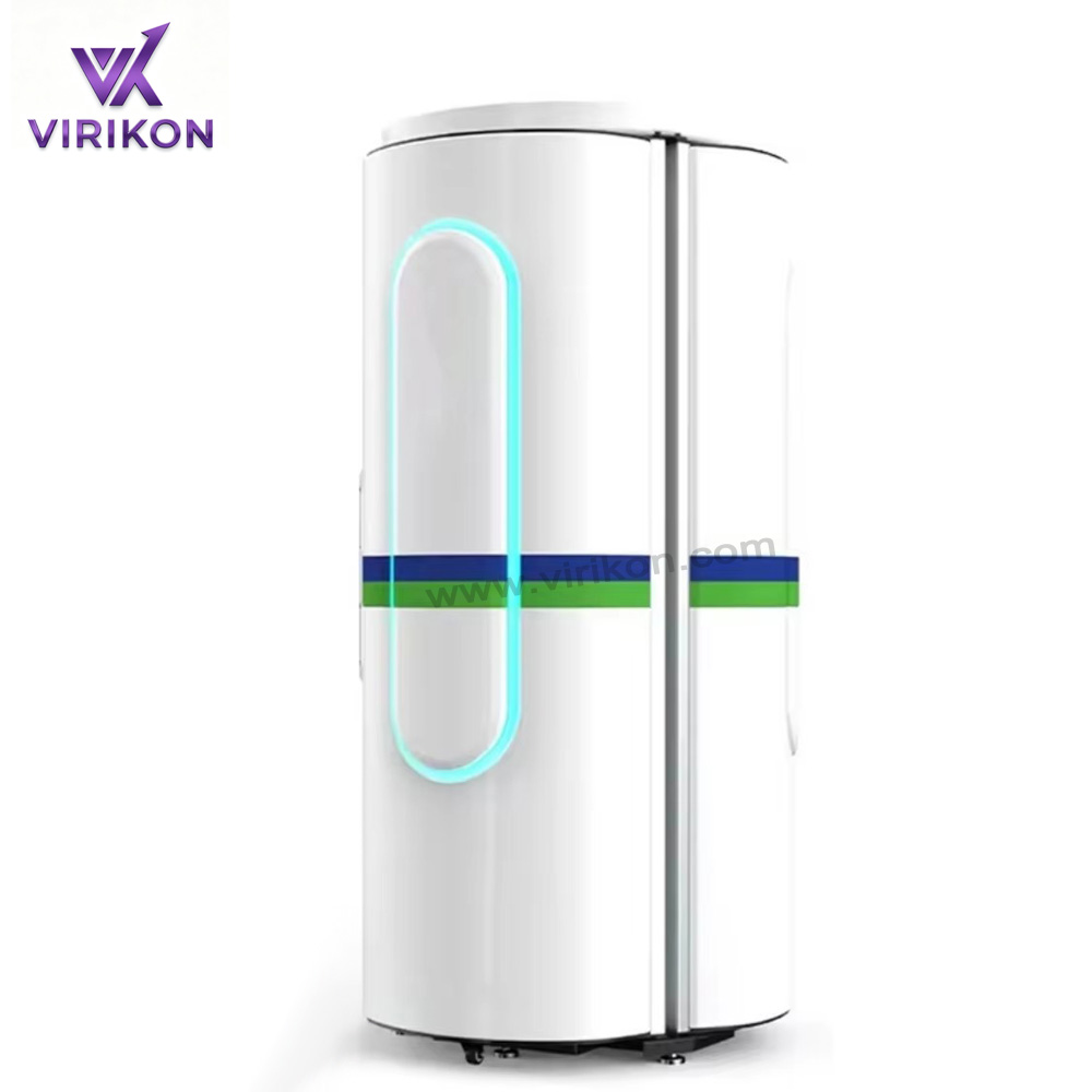 Standing next-generation Tanning capsule's UVA/UVB combined spectrum makes tanning safer.
